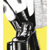 Party Boots in Canary Yellow Juliste