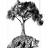 A Lonely Tree On An Ancient Bridge Juliste