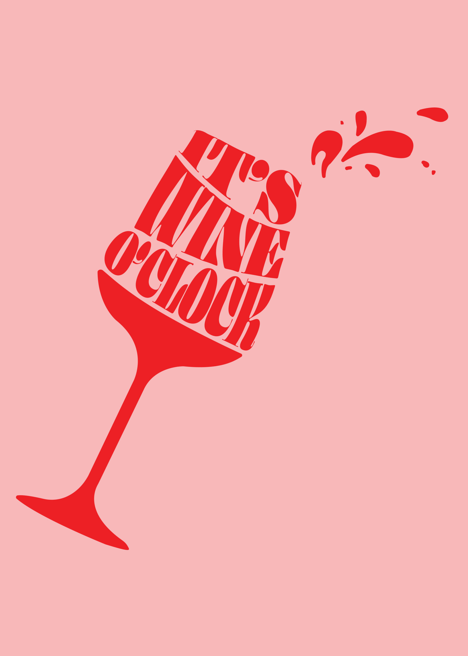 It’s wine o’clock Juliste