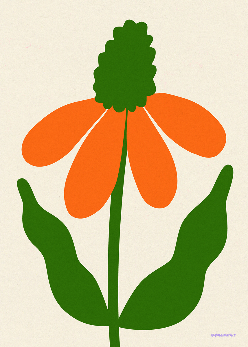 Flower orange Juliste
