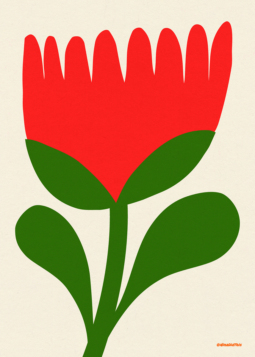Flower red Juliste