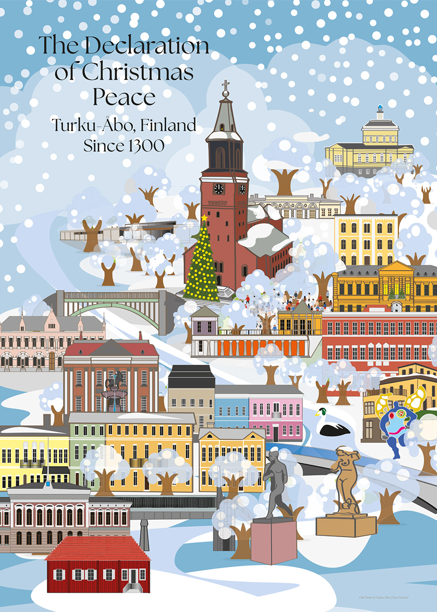Christmas Peace of Old Town Turku Juliste